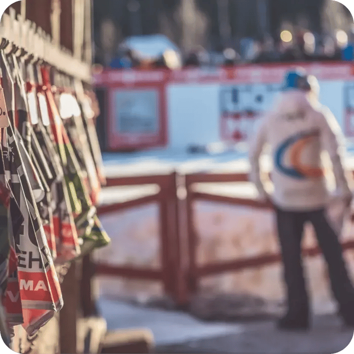 Funktionär vid arenan på World Cup Ulricehamn